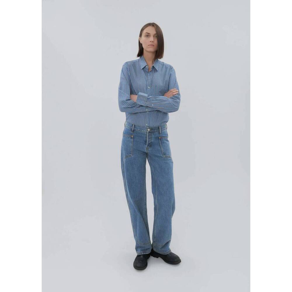 NEW STILL HERE supply jeans in classic blue